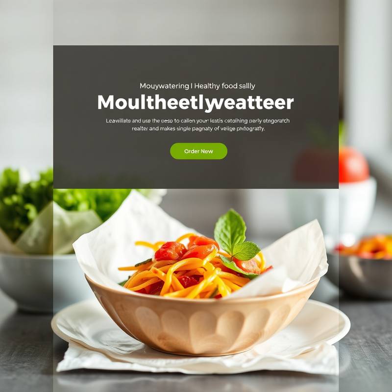 The website for 'Healthy Bites', featuring a clean design, mouth-watering images of healthy food options, and easy navigation for ordering online.